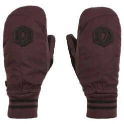 Volcom Womens Bistro Mitt Snowboard Gloves - Black/Red