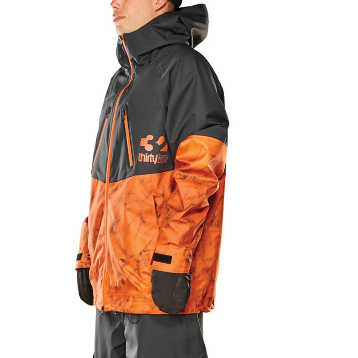 Thirty Two Tm-3 Snowboard Jacket - Black/Orange - Image 4
