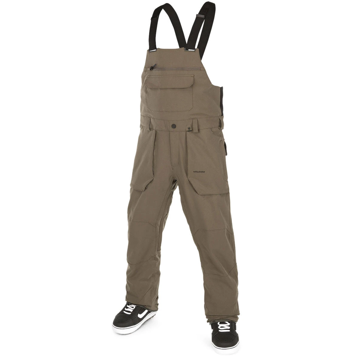 Volcom Roan Bib Overall Snowboard Pants - Dark Teak