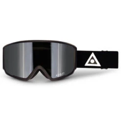 Ashbury Arrow Black Triangle Snowboard Goggles - Silver Mirror/Yellow Spare