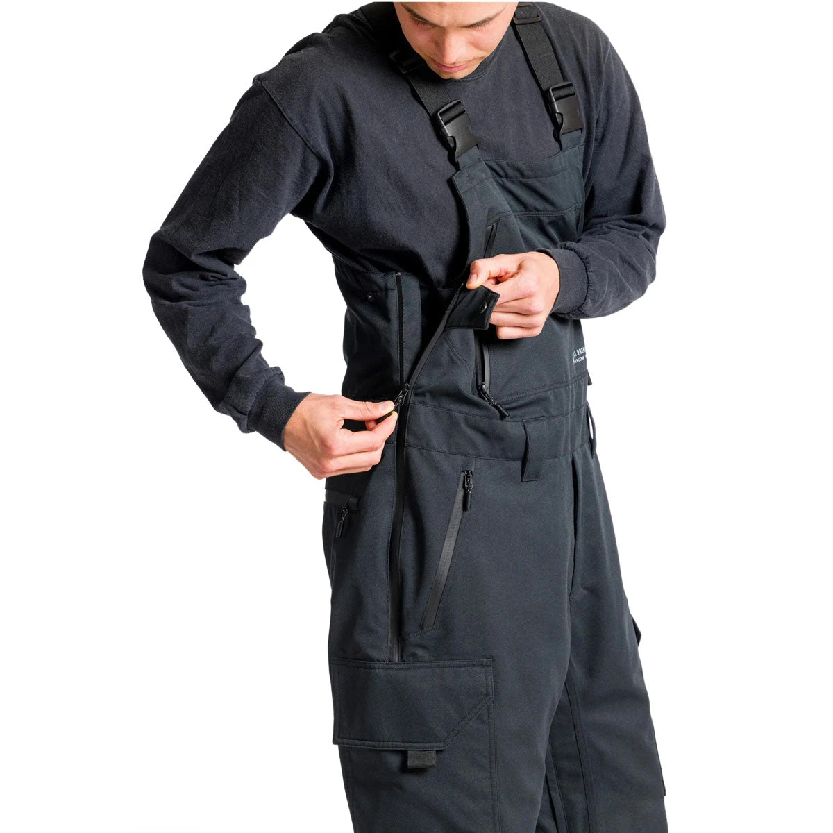 L1 Sentinal Bib 2023 Snowboard Pants - Black - Image 3
