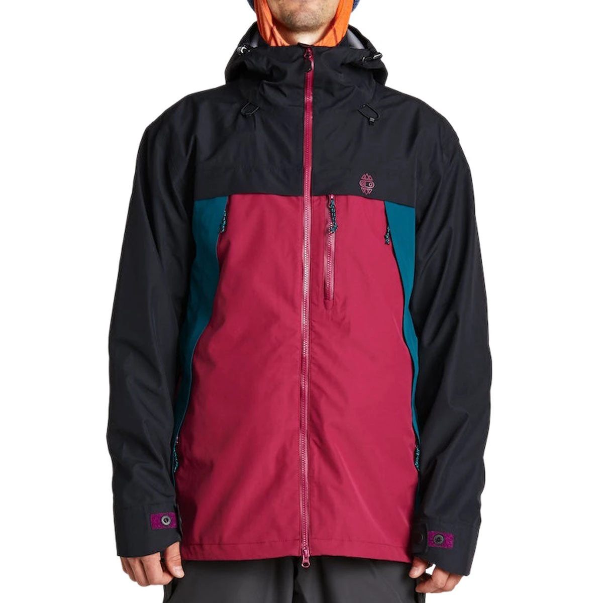 Airblaster Beast 3L Snowboard Jacket - Black/Spruce/Plum - Image 2