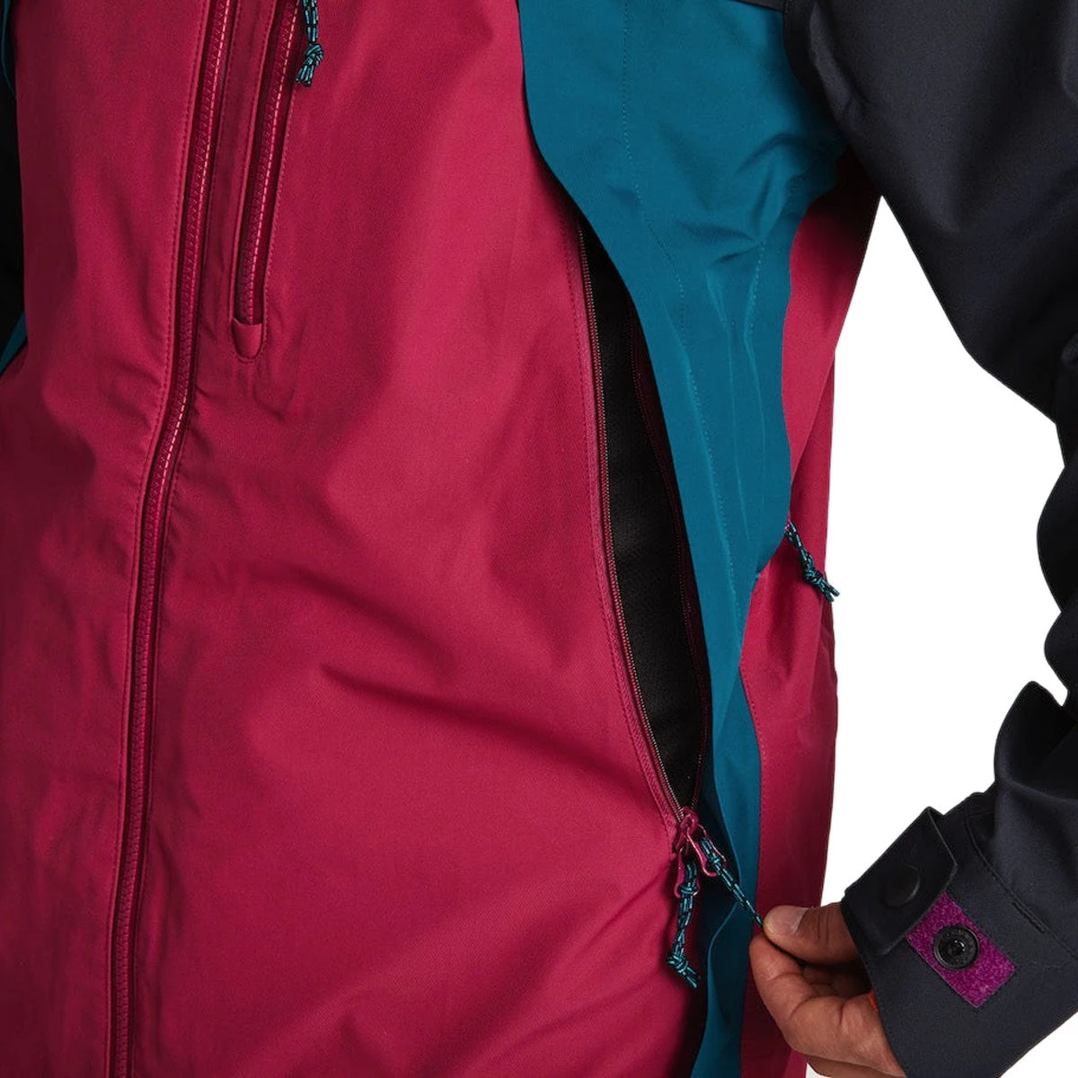 Airblaster Beast 3L Snowboard Jacket - Black/Spruce/Plum - Image 3