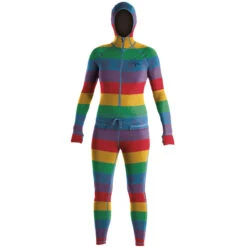 Airblaster Womens Classic Ninja Suit Snowboard Base Layer - Rainbow Stripe