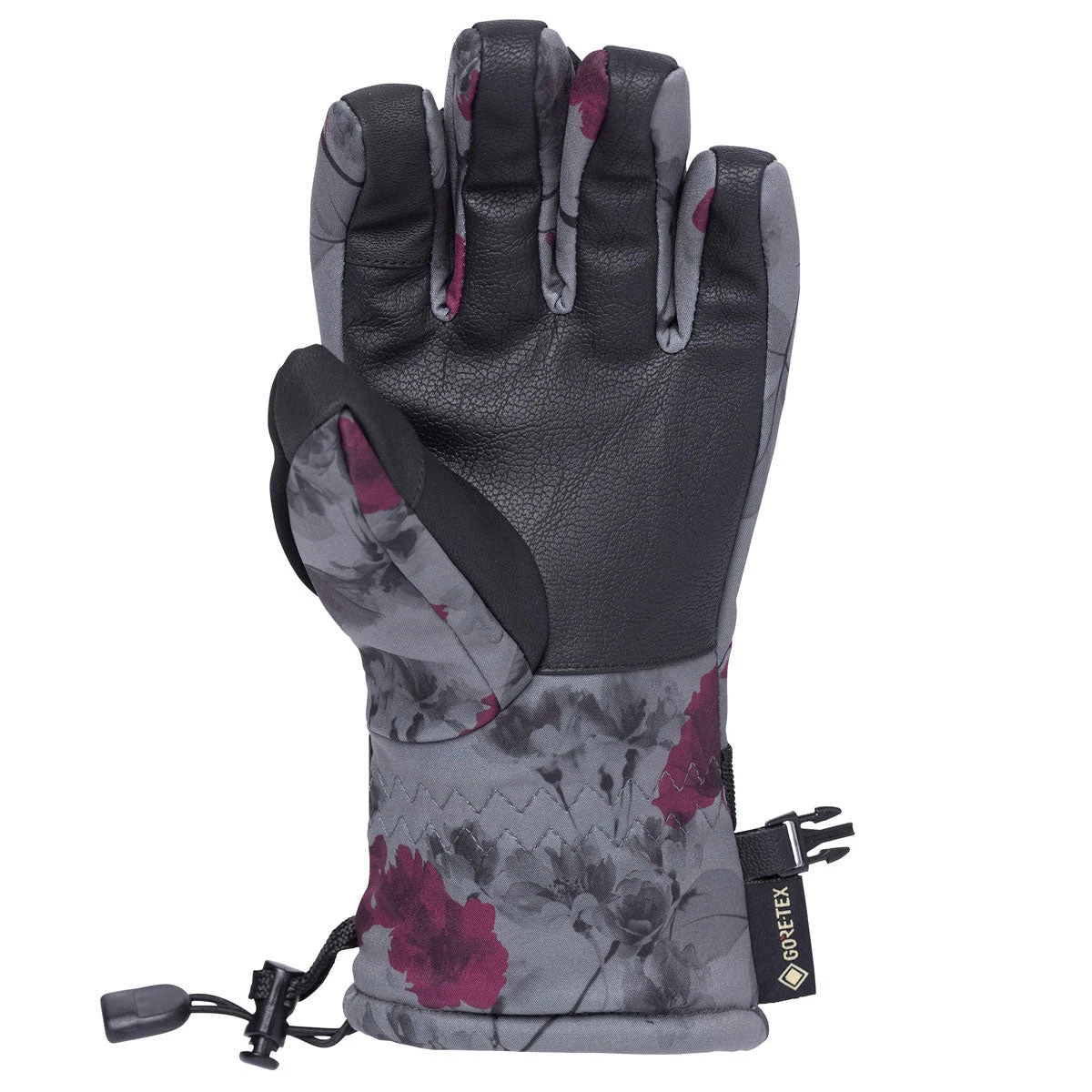 686 Womens Gore-Tex Linear Snowboard Gloves - Charcoal X-ray - Image 2
