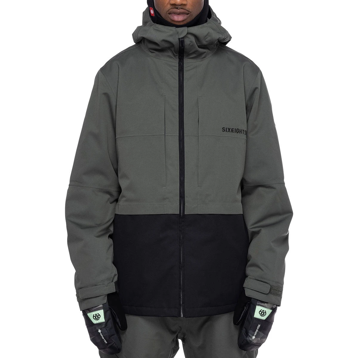 686 Smarty 3-In-1 Form Snowboard Jacket - Goblin Green/Clear Black