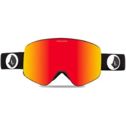 Volcom Odyssey Snowboard Goggles - Gloss Black/Red Chrome