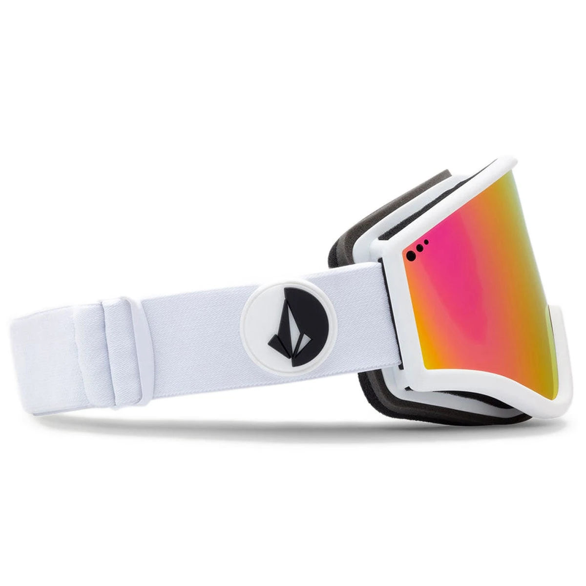 Volcom Yae Snowboard Goggles - Matte White/Pink Chrome - Image 2