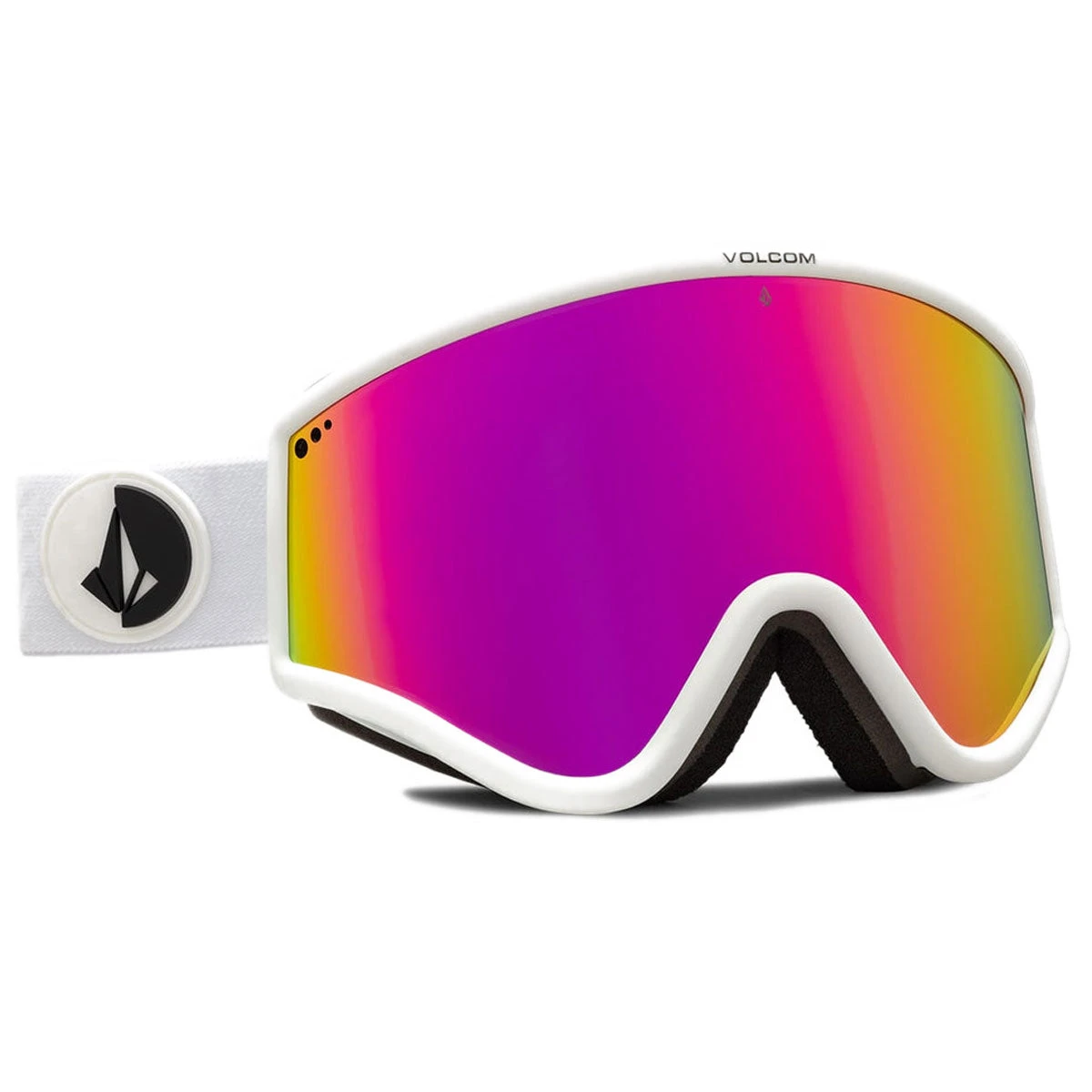 Volcom Yae Snowboard Goggles - Matte White/Pink Chrome - Image 3