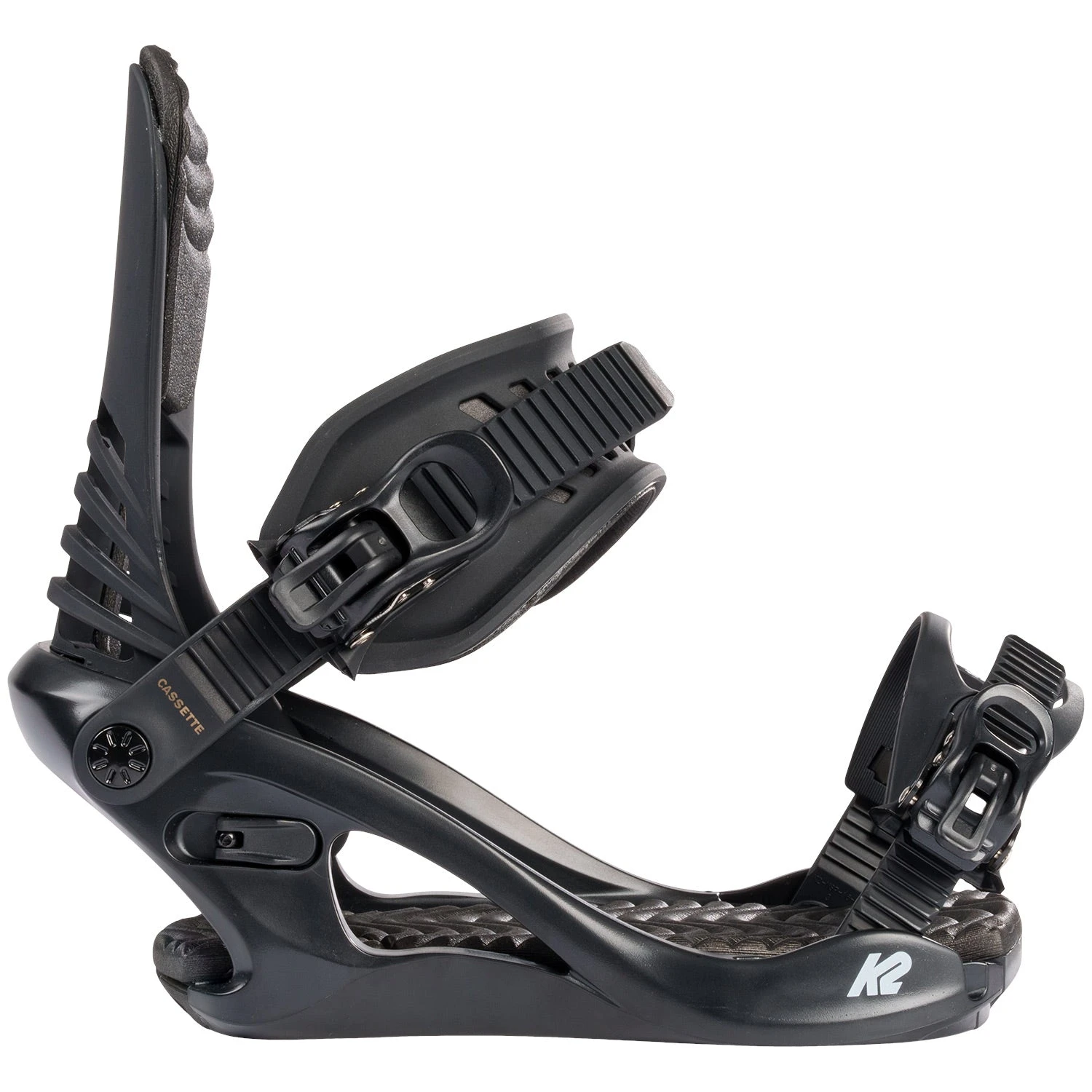 K2 Cassette 2023 Snowboard Bindings - Black - Image 2