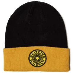 Spitfire Classic '87 Swirl Patch Beanie - Black/Gold