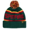 Spitfire Classic '87 Fill Pom Beanie - Dark Green/Gold/Red
