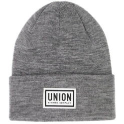 Union High Cuff Logo Beanie - Grey