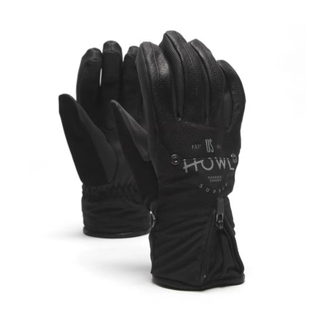 Howl Union Snowboard Gloves - Black